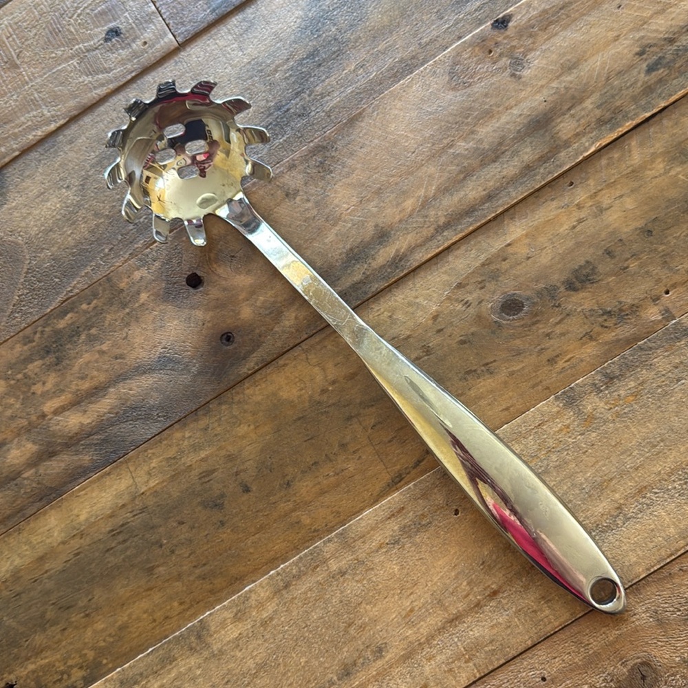 New Silver Pasta Scoop